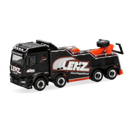 MAN TGS TM Empl Bison Lenz, Zwart, 1:87, Herpa