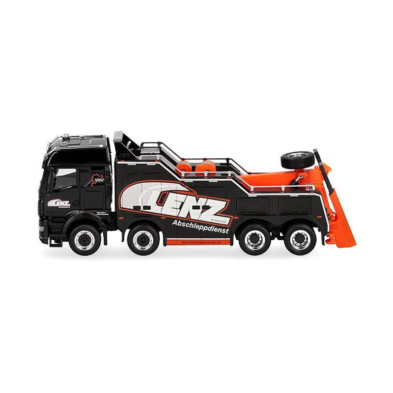 MAN TGS TM Empl Bison Lenz, Zwart, 1:87, Herpa