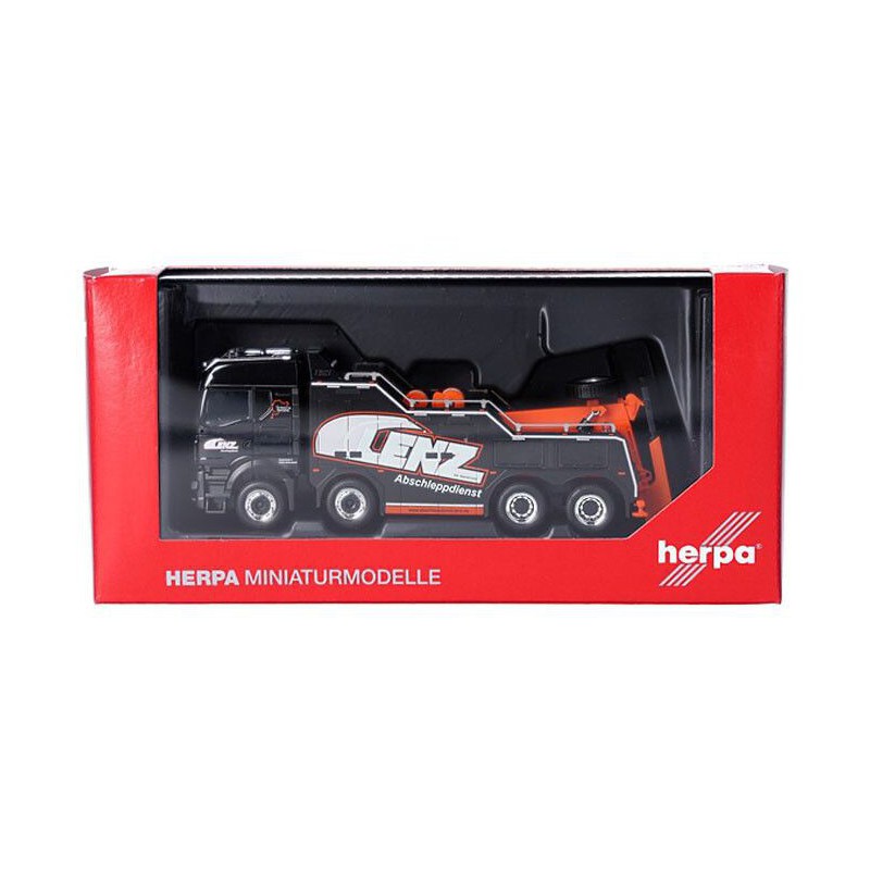 MAN TGS TM Empl Bison Lenz, Zwart, 1:87, Herpa