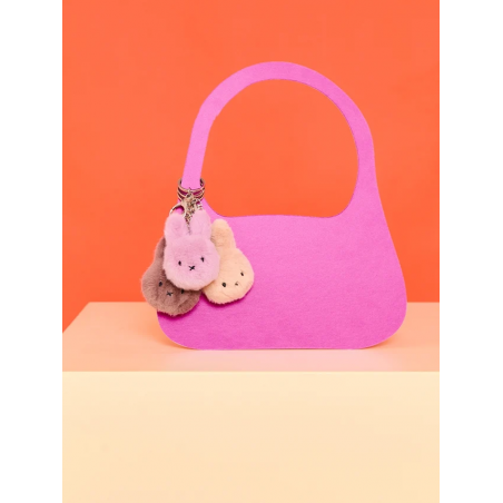 Miffy ECO Fuzzy Keychain - 8 cm - bruin