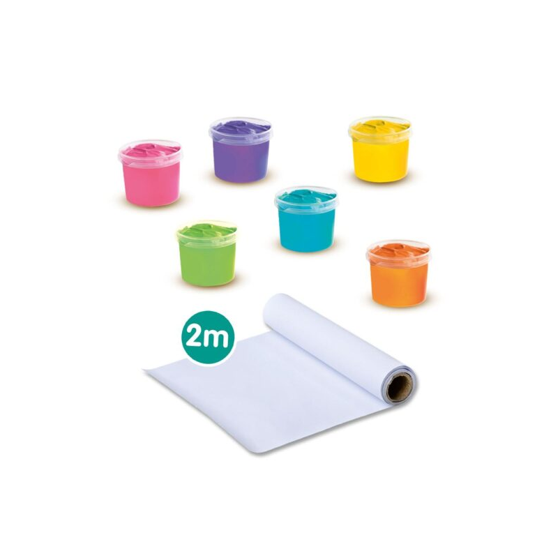 SES - Vingerverf mega set 6 kleuren x 110 mL