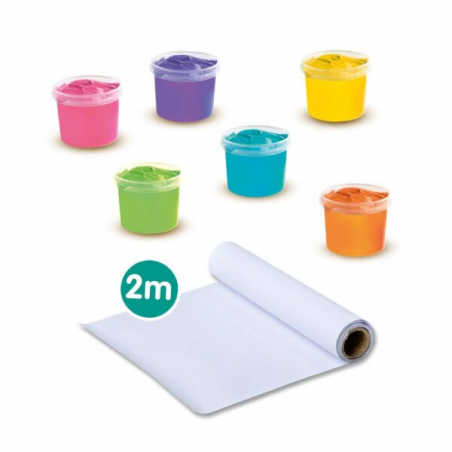 SES - Vingerverf mega set 6 kleuren x 110 mL