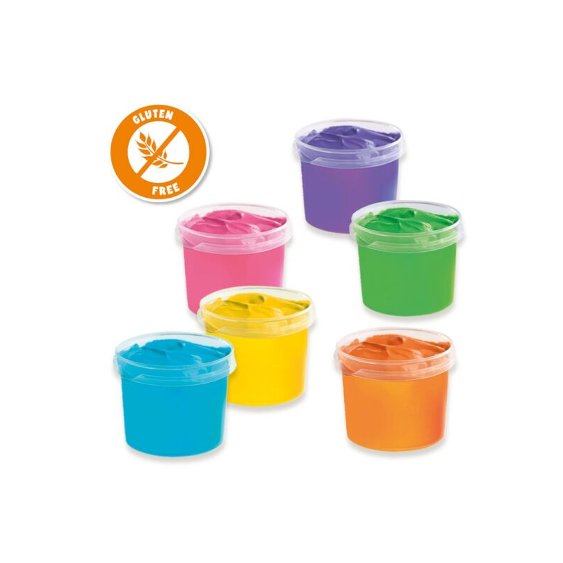 SES - Vingerverf mega set 6 kleuren x 110 mL