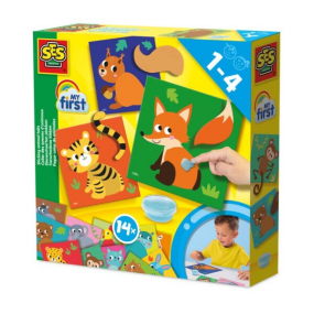 SES - My first – Dierenstaarten plakken