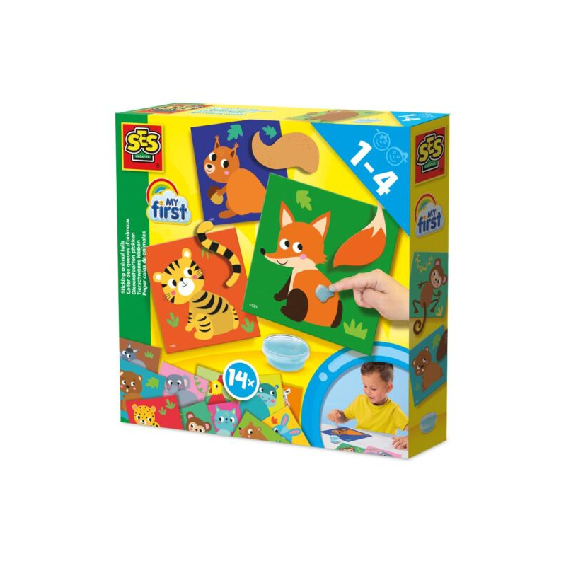SES - My first – Dierenstaarten plakken