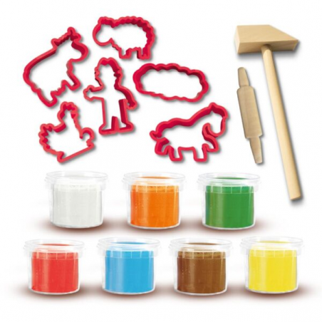 SES - My first – Klei mega set met tools 7x90g