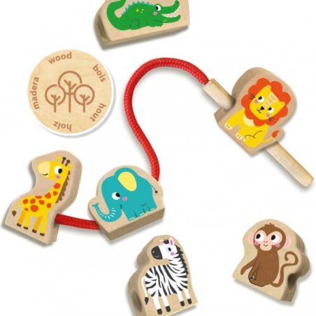 SES - My first – Houten dieren kralen rijgen