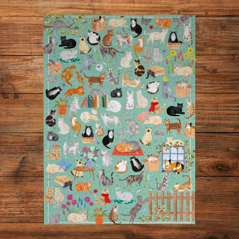 It's a cat's life (1000) Gibsons puzzel    Serie: The Art File