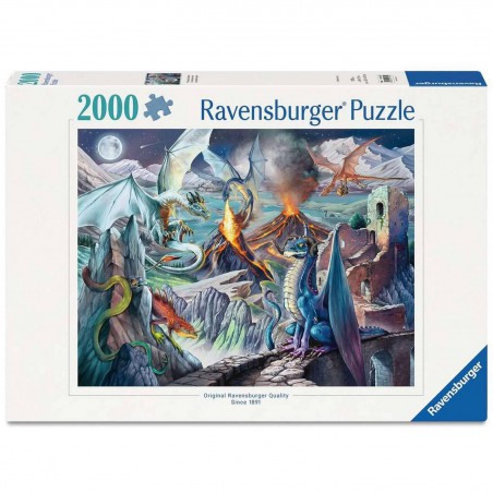 The dragon guardians, 2000 stukjes Ravensburger