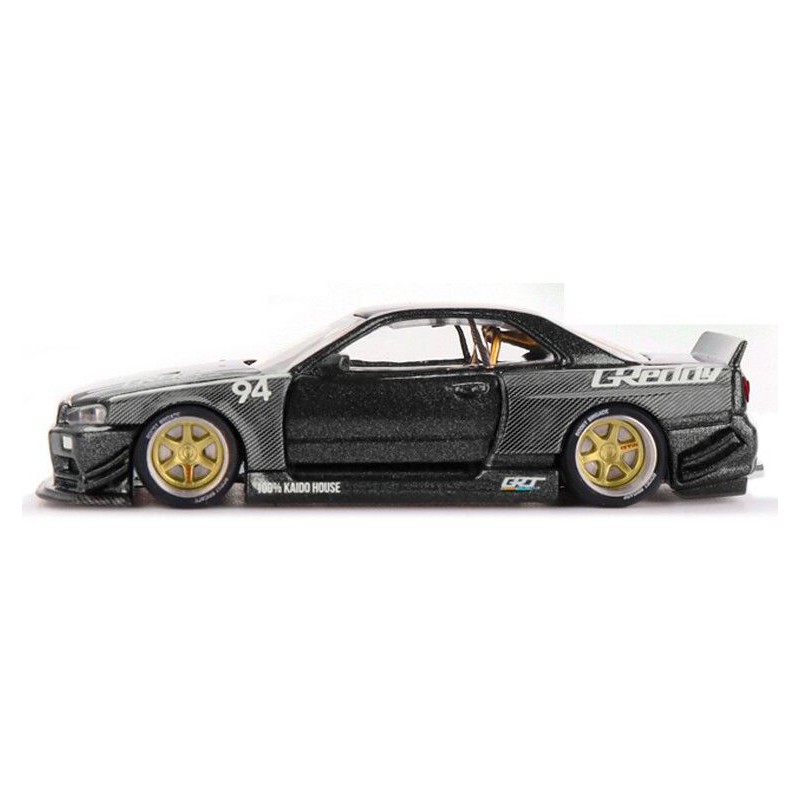 Nissan Skyline GT-R (R34) Kaido Works greddy V2 '99, Kaido house, Mini GT (222)