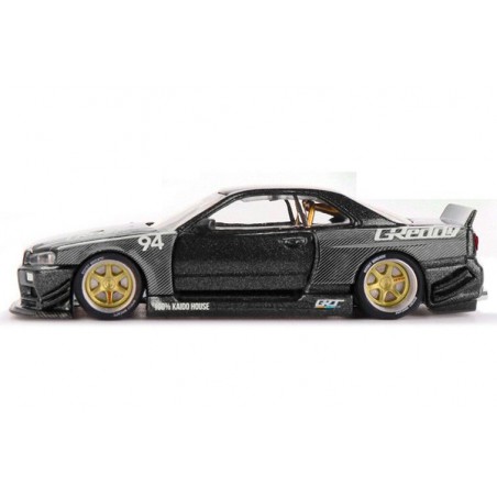 Nissan Skyline GT-R (R34) Kaido Works greddy V2 '99, Kaido house, Mini GT (222)
