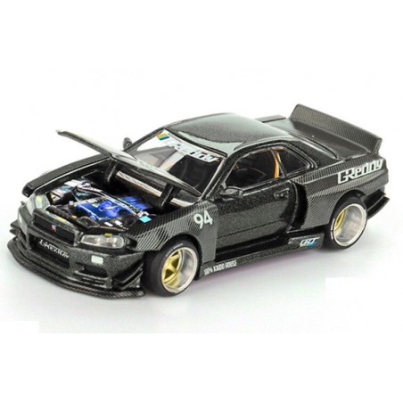 Nissan Skyline GT-R (R34) Kaido Works greddy V2 '99, Kaido house, Mini GT (222)