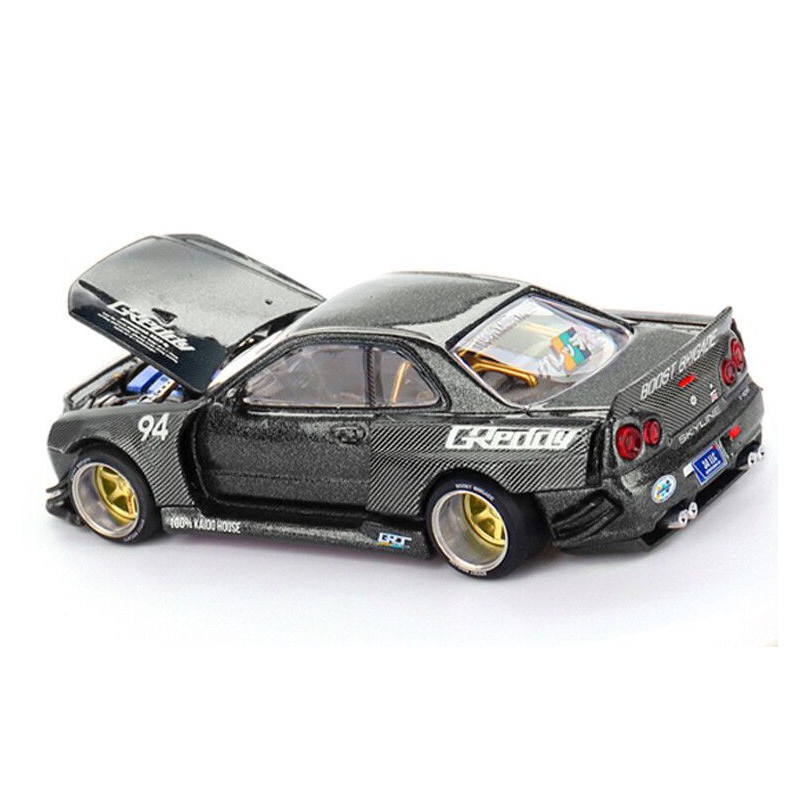 Nissan Skyline GT-R (R34) Kaido Works greddy V2 '99, Kaido house, Mini GT (222)