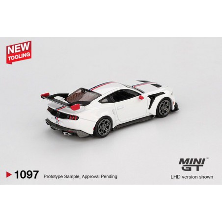 Ford Mustang GTD Spirit of America '25, Wit 1:64, MiniGT (1097)