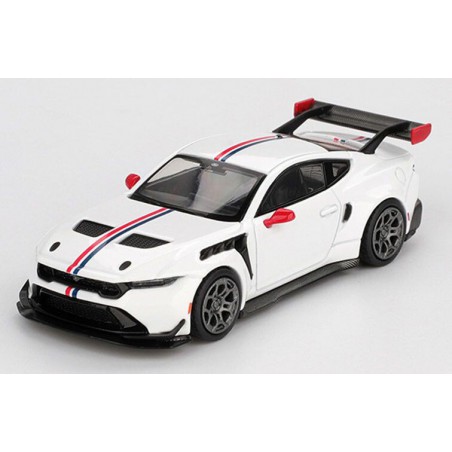 Ford Mustang GTD Spirit of America '25, Wit 1:64, MiniGT (1097)