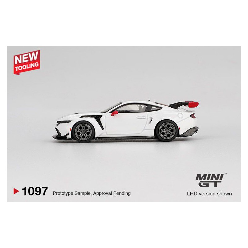 Ford Mustang GTD Spirit of America '25, Wit 1:64, MiniGT (1097)