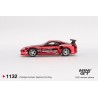 Toyota Supra (A80) Top Secret GT-300 '14, rood chroom 1:64, MiniGT (1132)