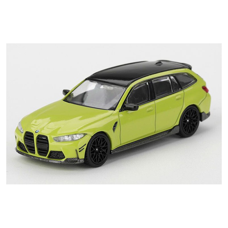 BMW M3 (G82) Touring '25, geel (Soa Paulo yellow) 1:64, MiniGT (1102)