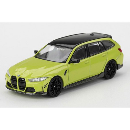 BMW M3 (G82) Touring '25, geel (Soa Paulo yellow) 1:64, MiniGT (1102)