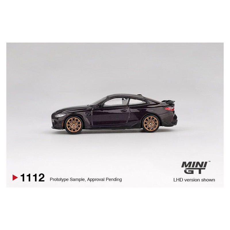 BMW M4 (G82) Performance '21, paars 1:64, MiniGT (1112)