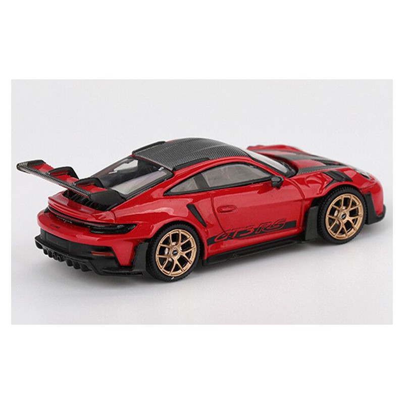 Porsche 911 (992) GT3 RS Weissach '22, rood, 1:64, MiniGT (1060)