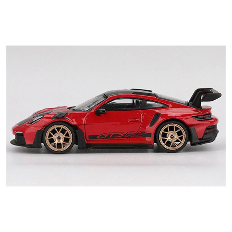 Porsche 911 (992) GT3 RS Weissach '22, rood, 1:64, MiniGT (1060)