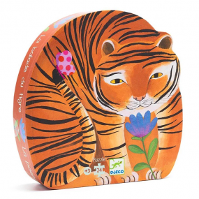 Djeco - Silhouettepuzzel - The tigers walk