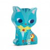 Djeco - Silhouettepuzzel - Poes en vriendje