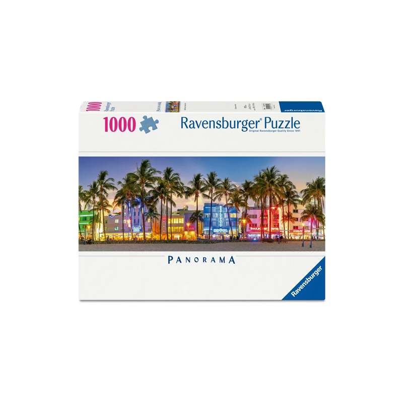 Night glow on ocean drive, Panorama 1000 stukjes Ravensburger
