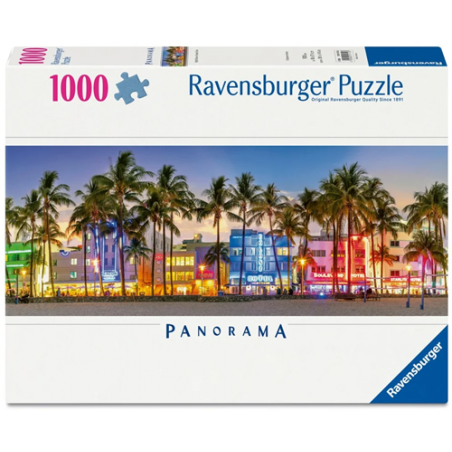 Night glow on ocean drive, Panorama 1000 stukjes Ravensburger