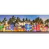 1000stukjes Ravensburger Night glow on ocean drive Panorama puzzel