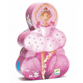 Djeco - Silhouettepuzzel - De ballerina en de bloem