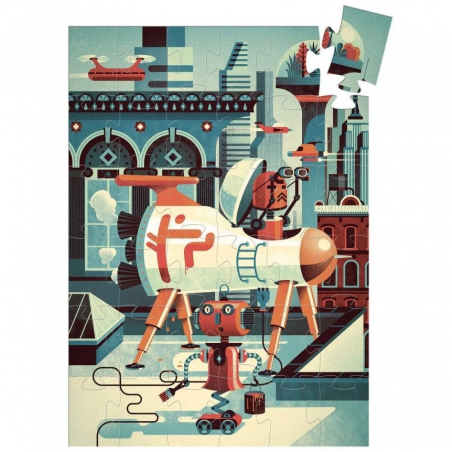 Djeco - Silhouettepuzzel - Robot