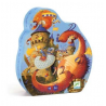 Djeco - Silhouettepuzzel - De ridder & Draak