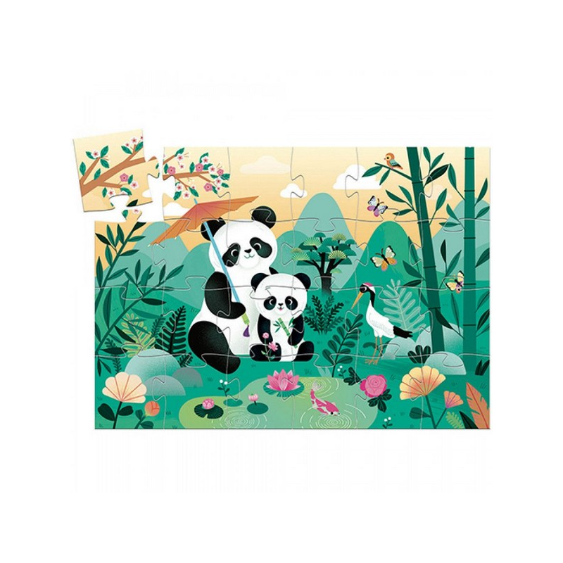 Djeco - Silhouettepuzzel - Leo de panda