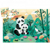 Djeco - Silhouettepuzzel - Leo de panda