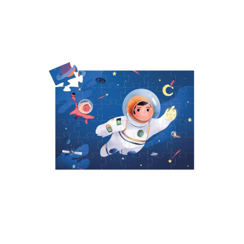 Djeco - Silhouettepuzzel - Astronaut maan