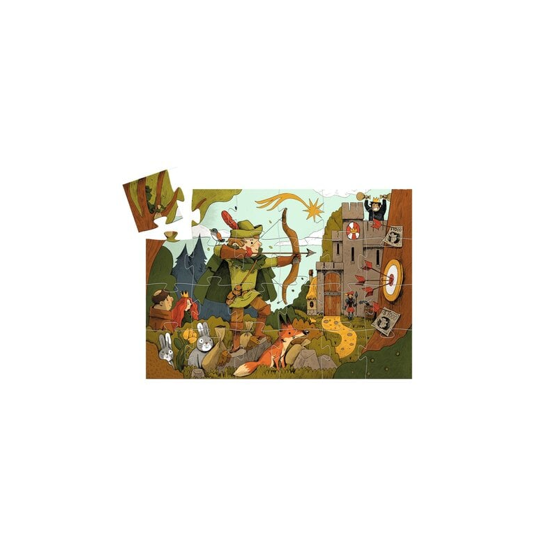 Djeco - Silhouettepuzzel - Robin hood