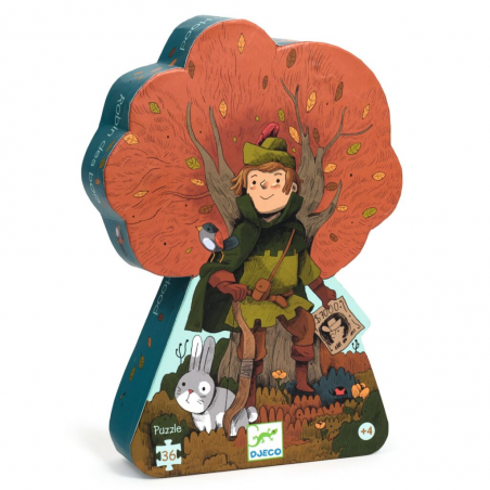 Djeco - Silhouettepuzzel - Robin hood