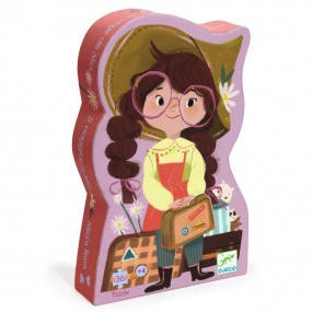Djeco - Silhouettepuzzel - Mia's reis