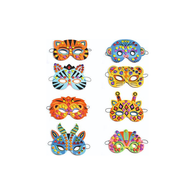 Djeco - Mozaïek masker jungle - DIY
