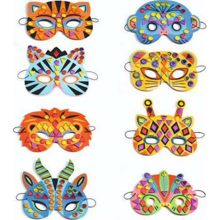 Djeco - Mozaïek masker jungle - DIY