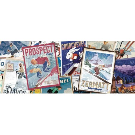 1000stukjes Ravensburger Vitage ski posters Panorama puzzel