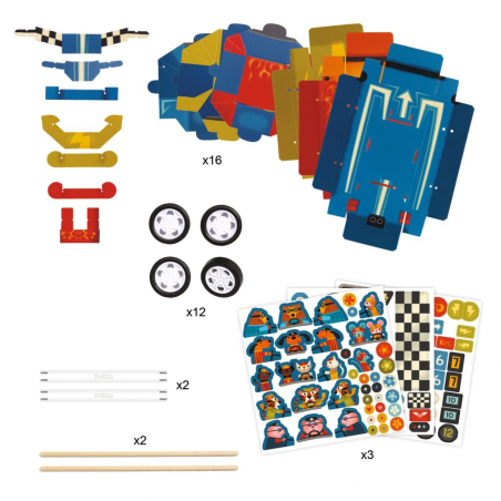 Djeco - 3 Auto's - DIY