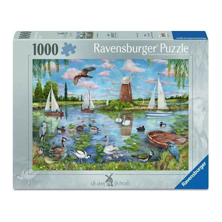 1000stukjes puzzel Ravensburger Life along the broads