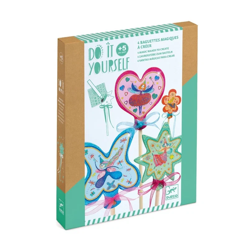 Djeco - 4 Magische toverstafjes - DIY