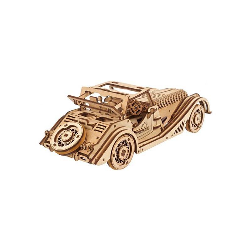 Sports Car Rapid Mouse, Hout 3D puzzel, Ugears