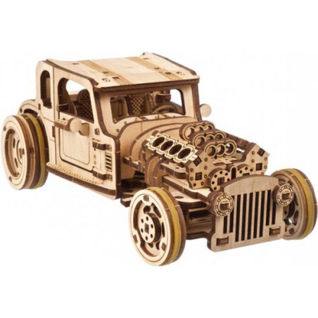 Hot Rod Furious Mouse, Hout 3D puzzel, Ugears