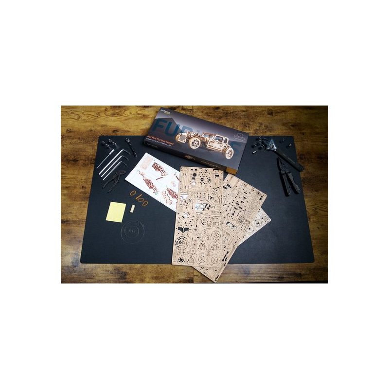 Hot Rod Furious Mouse, Hout 3D puzzel, Ugears