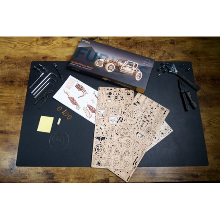 Hot Rod Furious Mouse, Hout 3D puzzel, Ugears